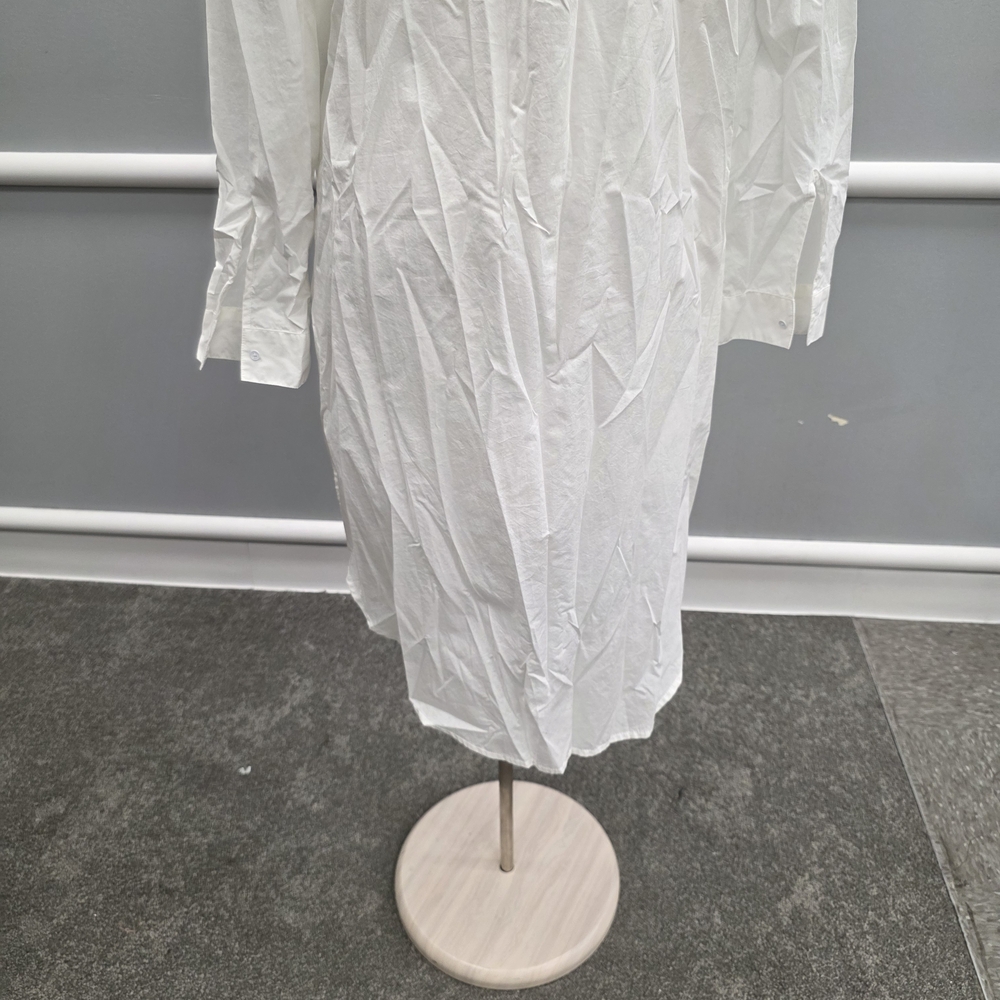 Calvin Klein Jeans Crisp White Long Sleeve Dress - Picture 8 of 10